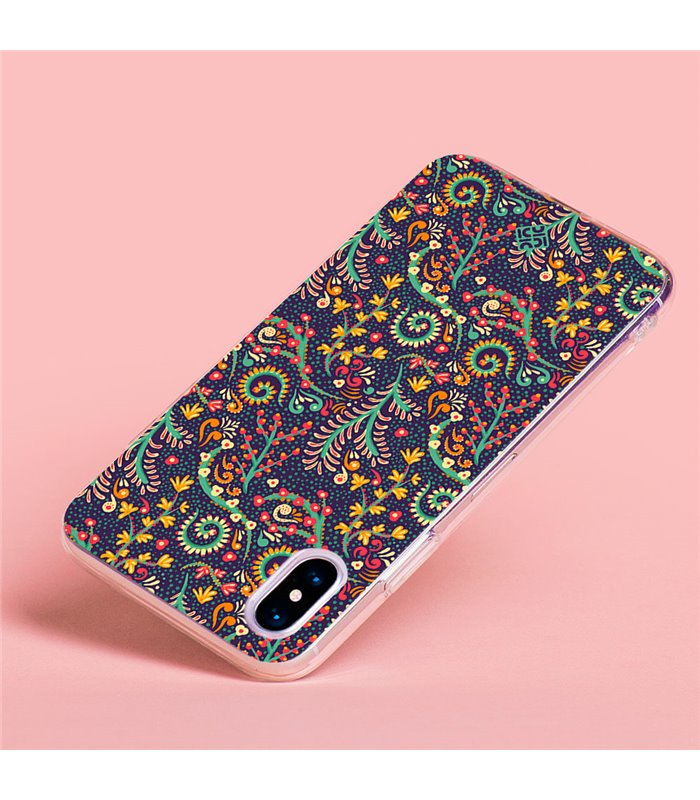 Funda para [ Xiaomi Redmi A1 ] Dibujo Auténtico [ Patrón de Platas Abstractas ] de Silicona Flexible