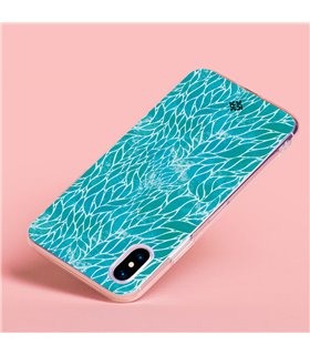 Funda para [ Xiaomi Redmi A1 ] Dibujo Auténtico [ Patron Abstracto Azul ] de Silicona Flexible