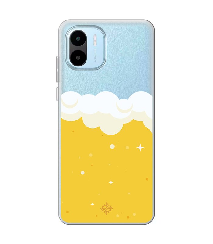 Funda para [ Xiaomi Redmi A1 ] Dibujo Auténtico [ Cerveza ] de Silicona Flexible para Smartphone 