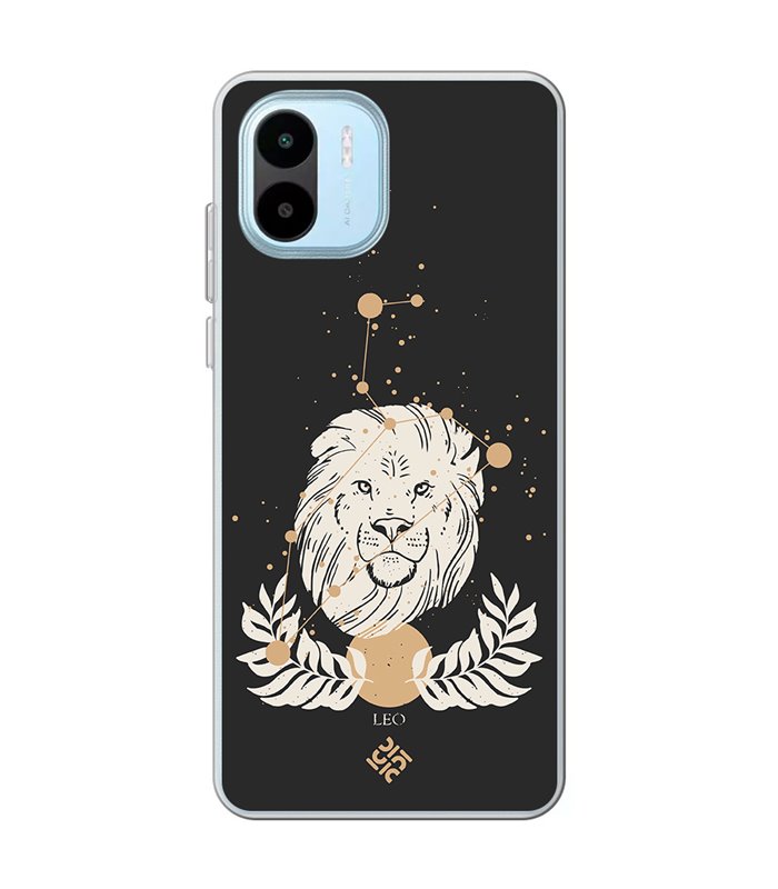 Funda para [ Xiaomi Redmi A1 ] Dibujo Zodiaco [ Signo Zodiacal - Leo ] de Silicona Flexible para Smartphone 