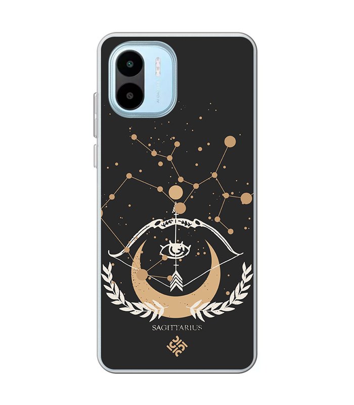 Funda para [ Xiaomi Redmi A1 ] Dibujo Zodiaco [ Signo Zodiacal - Sagitario ] de Silicona Flexible para Smartphone 