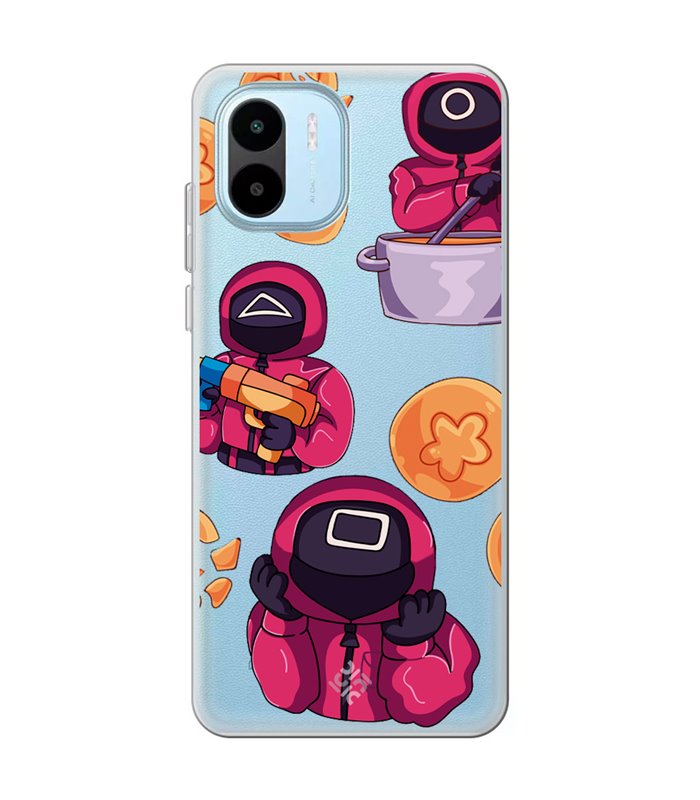 Funda para [ Xiaomi Redmi A1 ] Squid Game [Guardias] de Silicona Flexible para Smartphone 