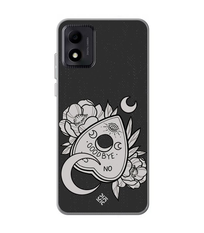 Funda para [ TCL 305i ] Dibujo Gotico [ Dieza de la Ouija - Yes or No ] de Silicona Flexible para Smartphone