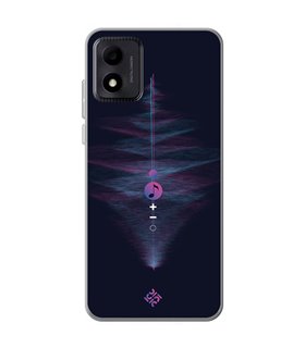 Funda para [ TCL 305i ] Diseño Música [ Dibujo Abstracto Música ] de Silicona Flexible para Smartphone