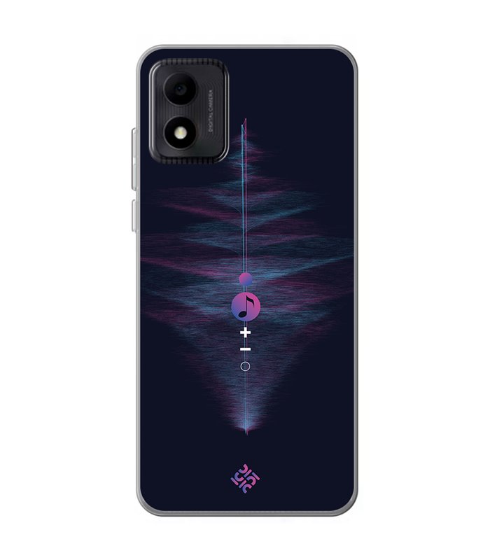 Funda para [ TCL 305i ] Diseño Música [ Dibujo Abstracto Música ] de Silicona Flexible para Smartphone