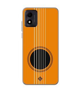 Funda para [ TCL 305i ] Diseño Música [ Caja de Resonancia Guitarra ] de Silicona Flexible para Smartphone