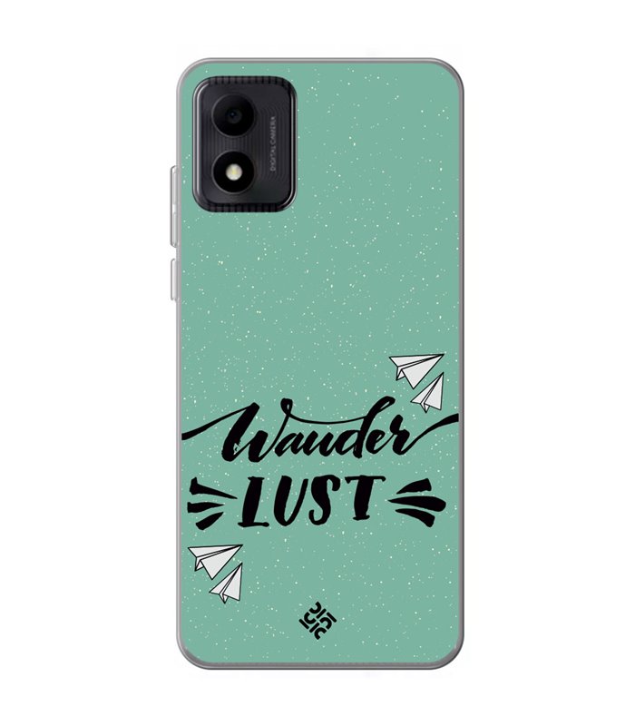 Funda para [ TCL 305i ] Dibujo Auténtico [ Wander Lust ] de Silicona Flexible para Smartphone