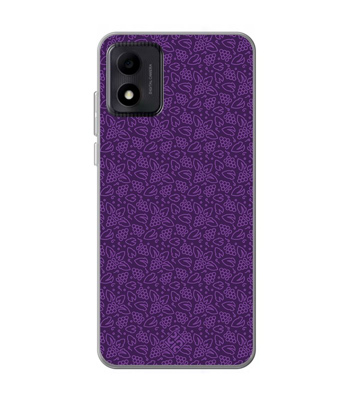 Funda para [ TCL 305i ] Dibujo Auténtico [ Patron Viña ] de Silicona Flexible para Smartphone