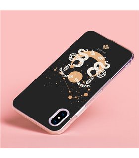 Funda para [ TCL 305i ] Dibujo Zodiaco [ Signo Zodiacal - Geminis ] de Silicona Flexible para Smartphone