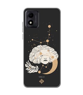 Funda para [ TCL 305i ] Dibujo Zodiaco [ Signo Zodiacal - Virgo ] de Silicona Flexible para Smartphone