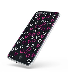 Funda para [ TCL 305i ] Squid Game [Símbolos Mix] de Silicona Flexible para Smartphone