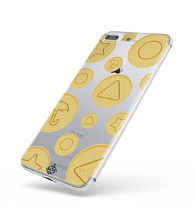 Funda para [ TCL 305i ] Squid Game [Galletas Dalgona Candy] de Silicona Flexible para Smartphone