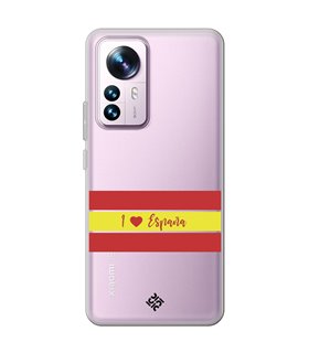 Funda para [ Xiaomi 12T - 12T Pro ] Dibujo Auténtico [ I Love España ] de Silicona Flexible para Smartphone