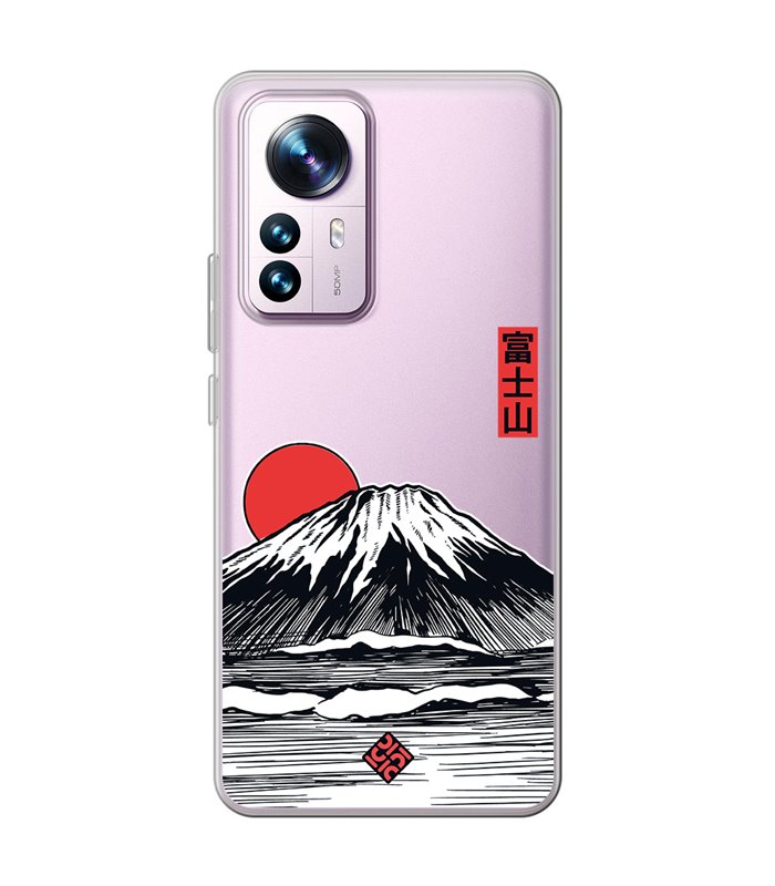Funda para [ Xiaomi 12T - 12T Pro ] Dibujo Japones [ Monte Fuji ] de Silicona Flexible para Smartphone 