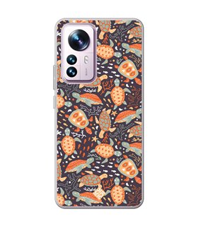 Funda para [ Xiaomi 12T - 12T Pro ] Dibujo Mascotas [ Estampado de Tortugas ] de Silicona