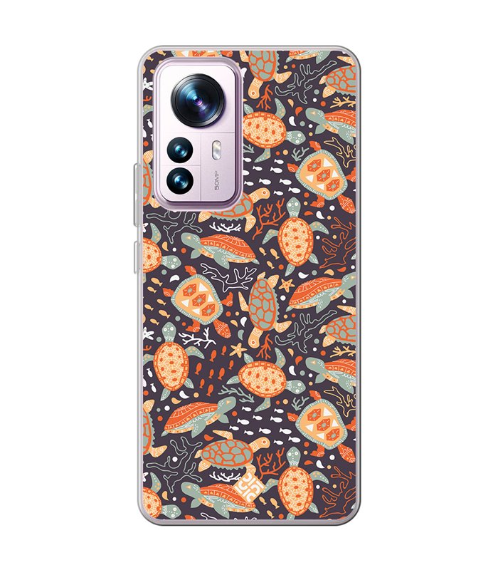 Funda para [ Xiaomi 12T - 12T Pro ] Dibujo Mascotas [ Estampado de Tortugas ] de Silicona