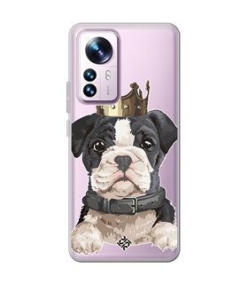 Funda para [ Xiaomi 12T - 12T Pro ] Dibujo Mascotas [ Perrito King ] de Silicona Flexible para Smartphone 