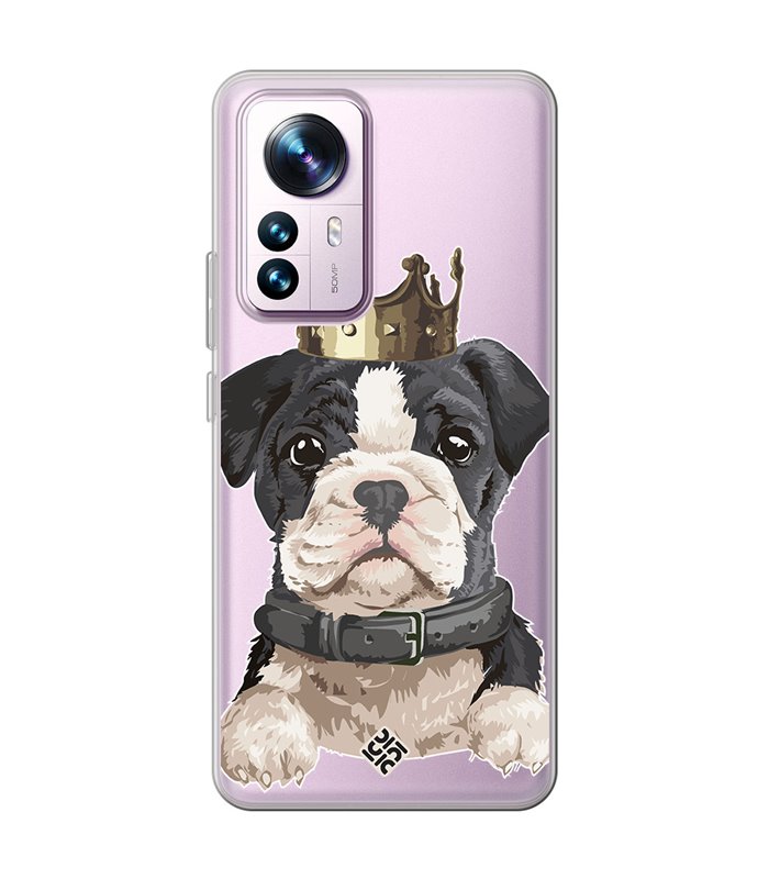 Funda para [ Xiaomi 12T - 12T Pro ] Dibujo Mascotas [ Perrito King ] de Silicona Flexible para Smartphone 