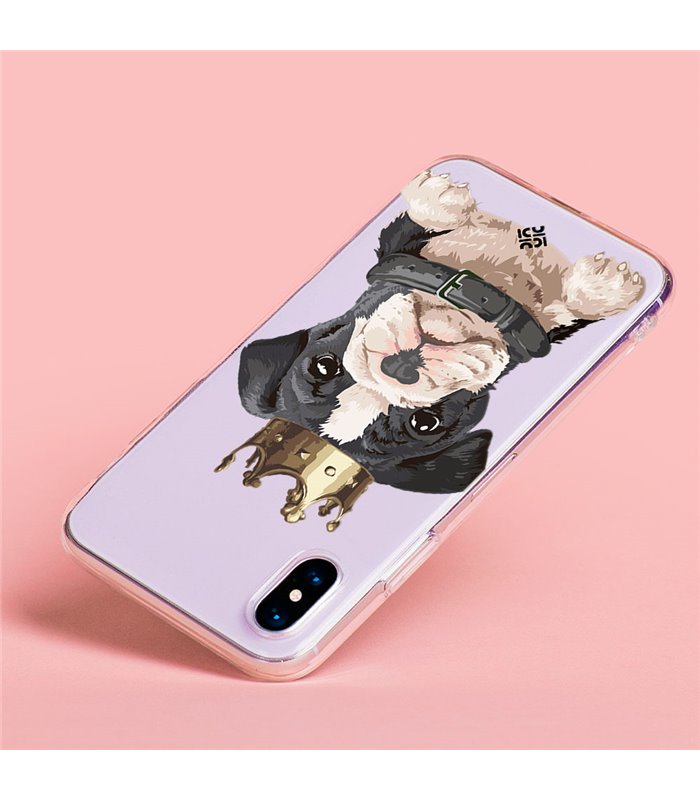 Funda para [ Xiaomi 12T - 12T Pro ] Dibujo Mascotas [ Perrito King ] de Silicona Flexible para Smartphone 