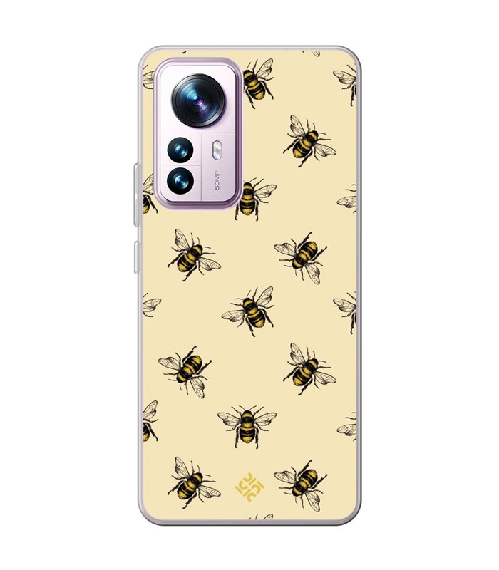 Funda para [ Xiaomi 12T - 12T Pro ] Dibujo Mascotas [ Abejas Ilustracion ] de Silicona Flexible para Smartphone