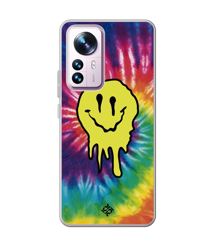 Funda para [ Xiaomi 12T - 12T Pro ] Dibujo Tendencias [ Sonrisa Smile Swirl Abstracto ] de Silicona