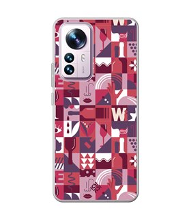 Funda para [ Xiaomi 12T - 12T Pro ] Dibujo Auténtico [ Collage Vino ] de Silicona Flexible