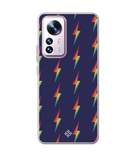 Funda para [ Xiaomi 12T - 12T Pro ] Dibujo Auténtico [ Rayos de Colores ] de Silicona Flexible