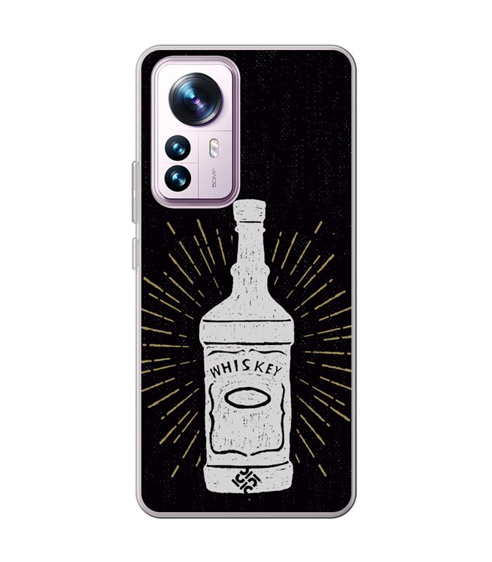 Funda para [ Xiaomi 12T - 12T Pro ] Dibujo Auténtico [ Whiskey ] de Silicona Flexible para Smartphone