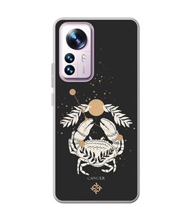 Funda para [ Xiaomi 12T - 12T Pro ] Dibujo Zodiaco [ Signo Zodiacal - Cancer ] de Silicona Flexible para Smartphone 