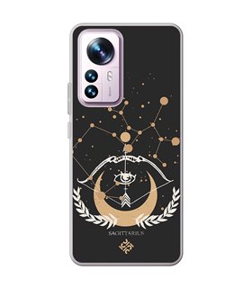 Funda para [ Xiaomi 12T - 12T Pro ] Dibujo Zodiaco [ Signo Zodiacal - Sagitario ] de Silicona Flexible para Smartphone 