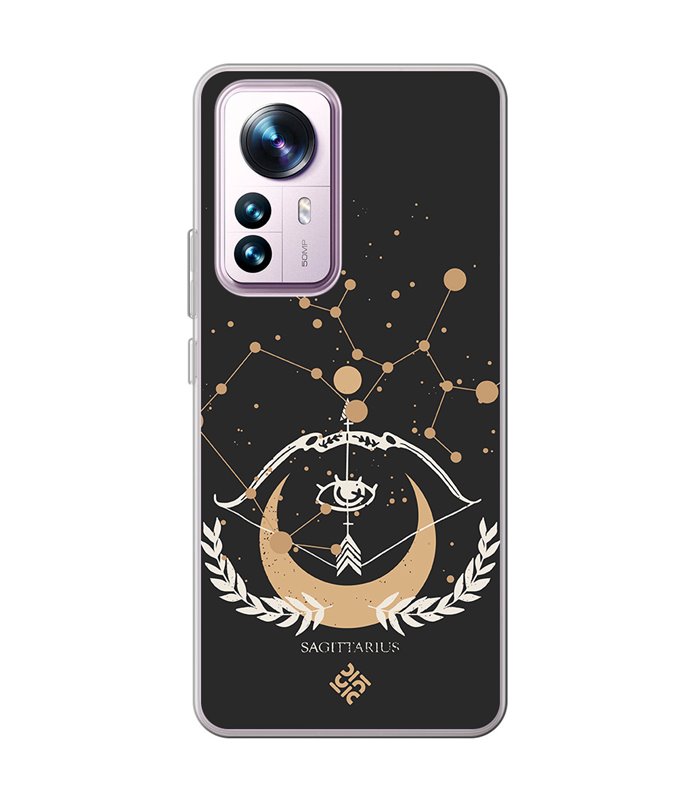 Funda para [ Xiaomi 12T - 12T Pro ] Dibujo Zodiaco [ Signo Zodiacal - Sagitario ] de Silicona Flexible para Smartphone 