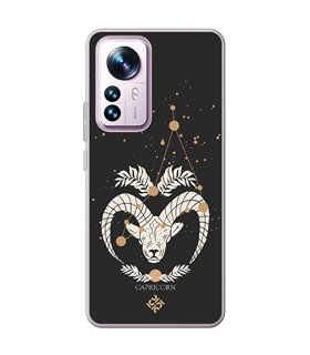 Funda para [ Xiaomi 12T - 12T Pro ] Dibujo Zodiaco [ Signo Zodiacal - Capricornio ] de Silicona Flexible para Smartphone 