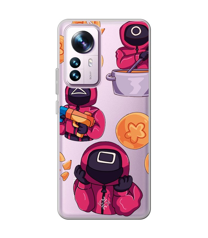 Funda para [ Xiaomi 12T - 12T Pro ] Squid Game [Guardias] de Silicona Flexible para Smartphone 