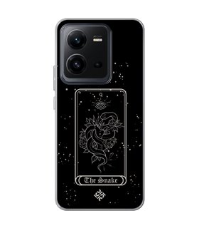 Funda para [ Vivo X80 Lite ] Dibujo Esotérico [ Carta del Tarot - The Snake ] de Silicona Flexible