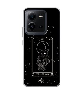 Funda para [ Vivo X80 Lite ] Dibujo Esotérico [ Carta del Tarot - The Moon ] de Silicona Flexible