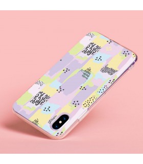 Funda para [ Vivo X80 Lite ] Dibujo Tendencias [ Patron Pinceladas Coloridas Con Estampado ] de Silicona Flexible