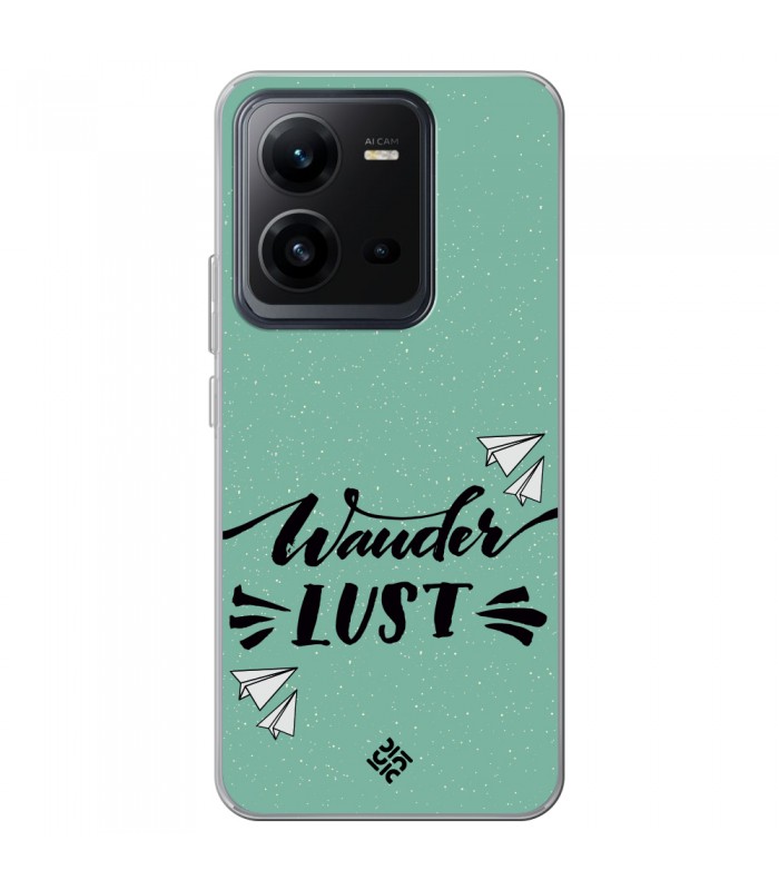 Funda para [ Vivo X80 Lite ] Dibujo Auténtico [ Wander Lust ] de Silicona Flexible para Smartphone