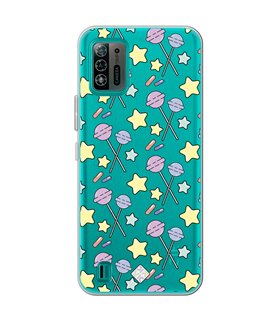 Funda para [ ZTE Blade A52 Lite ] Dibujo Auténtico [ Chupachups ] de Silicona Flexible para Smartphone