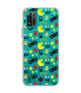 Funda para [ ZTE Blade A52 Lite ] Dibujo Auténtico [ Comecocos ] de Silicona Flexible para Smartphone