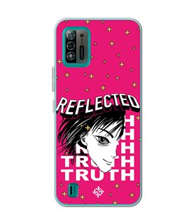 Funda para [ ZTE Blade A52 Lite ] Dibujos Frikis [ Chica Manga Reflected Truth ] de Silicona Flexible para Smartphone