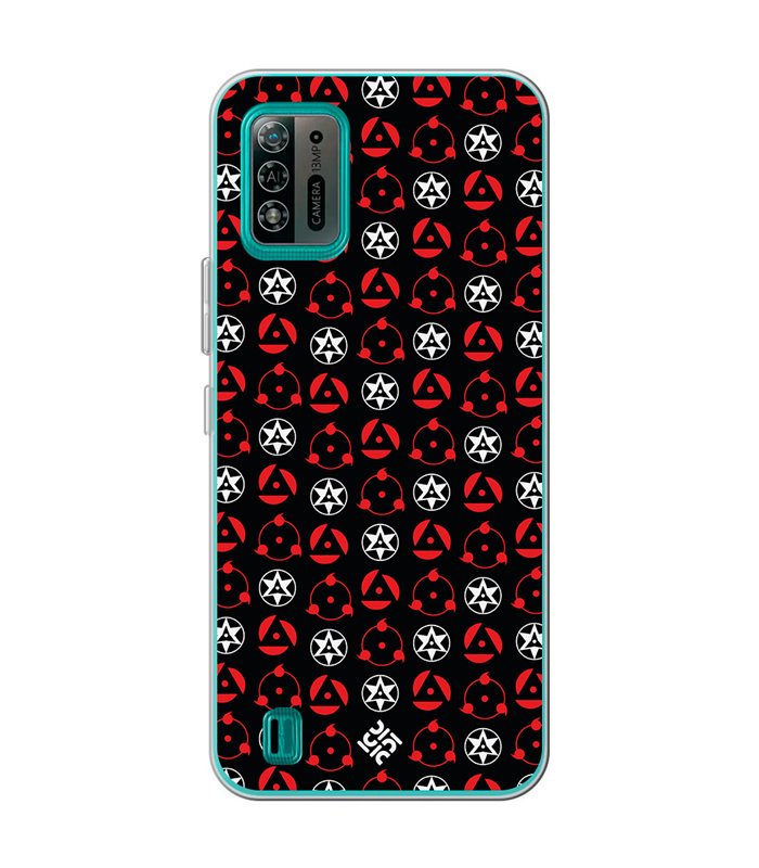 Funda para [ ZTE Blade A52 Lite ] Dibujos Frikis [ Ojos Sharingan ] de Silicona Flexible para Smartphone 