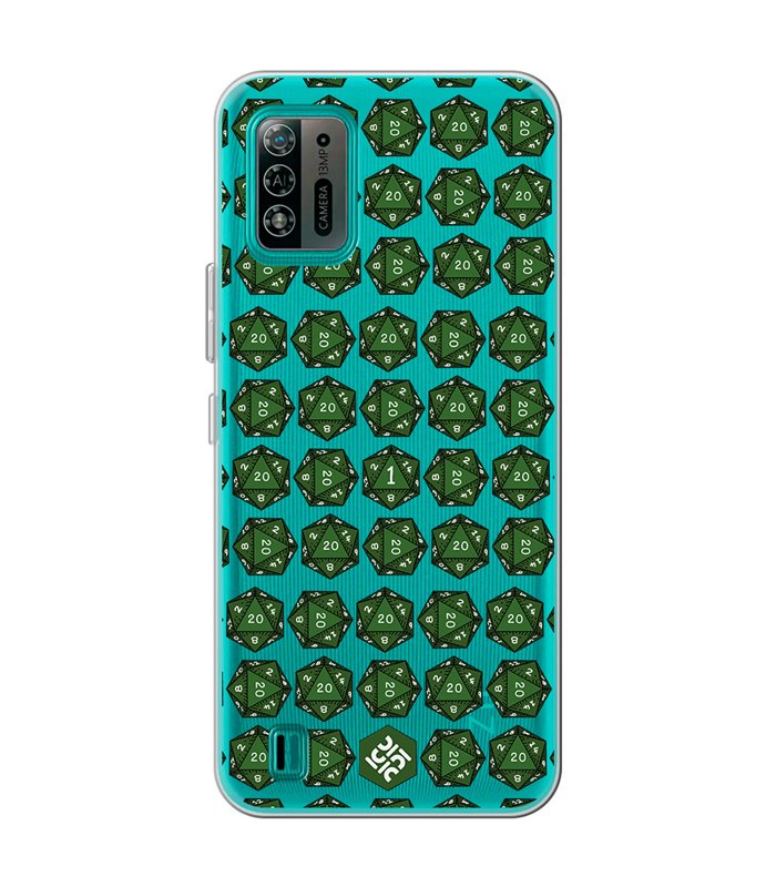 Funda para [ ZTE Blade A52 Lite ] Dibujos Frikis [ Dados Rol Pifia y Crítico ] de Silicona Flexible para Smartphone