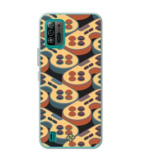 Funda para [ ZTE Blade A52 Lite ] Dibujo Gamers [ Joystick Retro ] de Silicona Flexible para Smartphone 