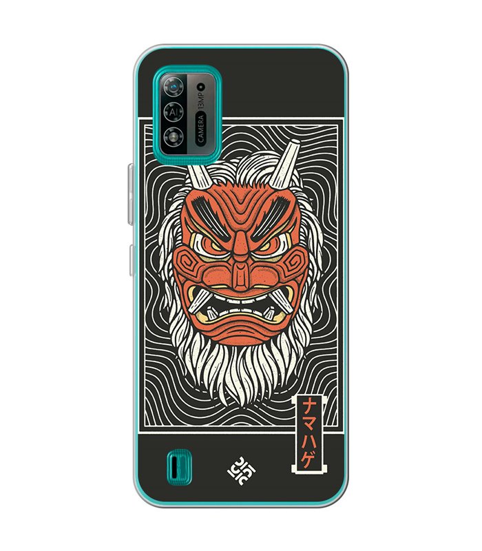 Funda para [ ZTE Blade A52 Lite ] Dibujo Japones [ Demonio Namahage Japones ] de Silicona Flexible