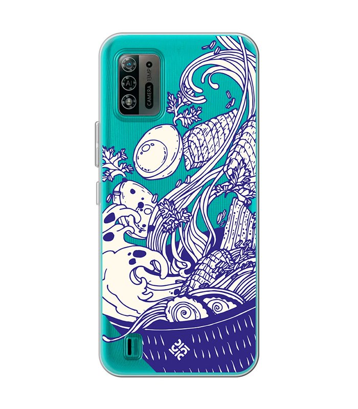 Funda para [ ZTE Blade A52 Lite ] Dibujo Japones [ Ramen ] de Silicona Flexible para Smartphone 