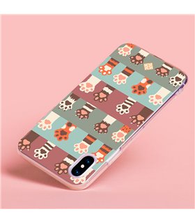 Funda para [ ZTE Blade A52 Lite ] Dibujo Mascotas [ Zarpas de Gatos ] de Silicona Flexible