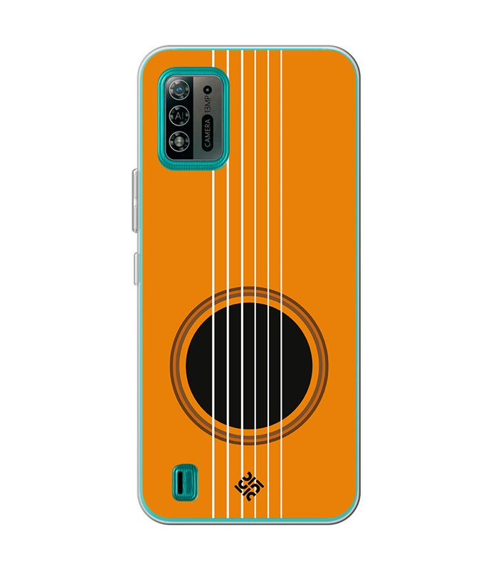 Funda para [ ZTE Blade A52 Lite ] Diseño Música [ Caja de Resonancia Guitarra ] de Silicona Flexible