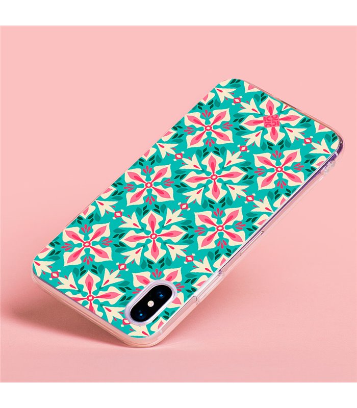 Funda para [ ZTE Blade A52 Lite ] Dibujos Retro [ Caleidoscopio ] de Silicona Flexible