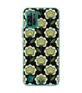 Funda para [ ZTE Blade A52 Lite ] Dibujos Retro [ Planta Verde - Retro ] de Silicona Flexible