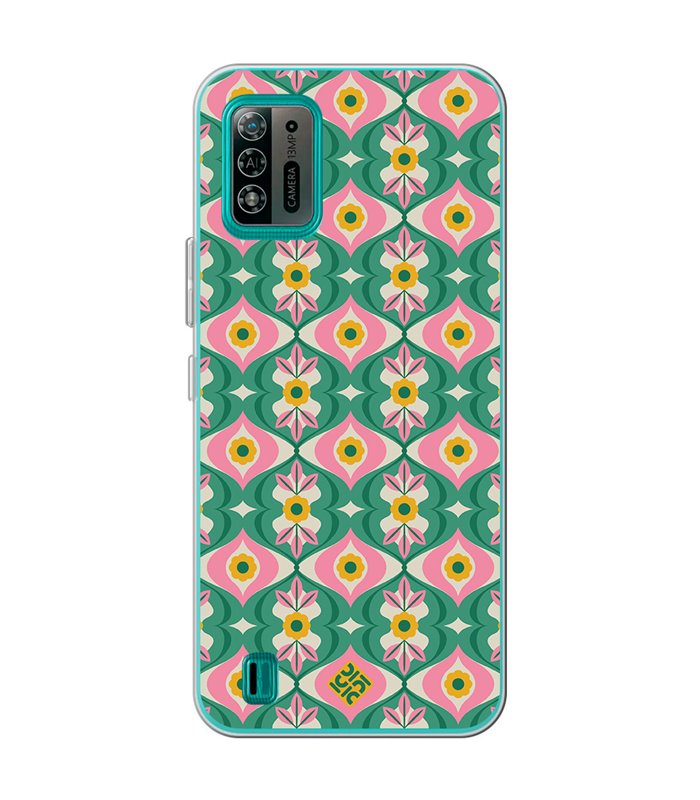 Funda para [ ZTE Blade A52 Lite ] Dibujos Retro [ Tercer Ojo - Caleidoscopio ] de Silicona Flexible